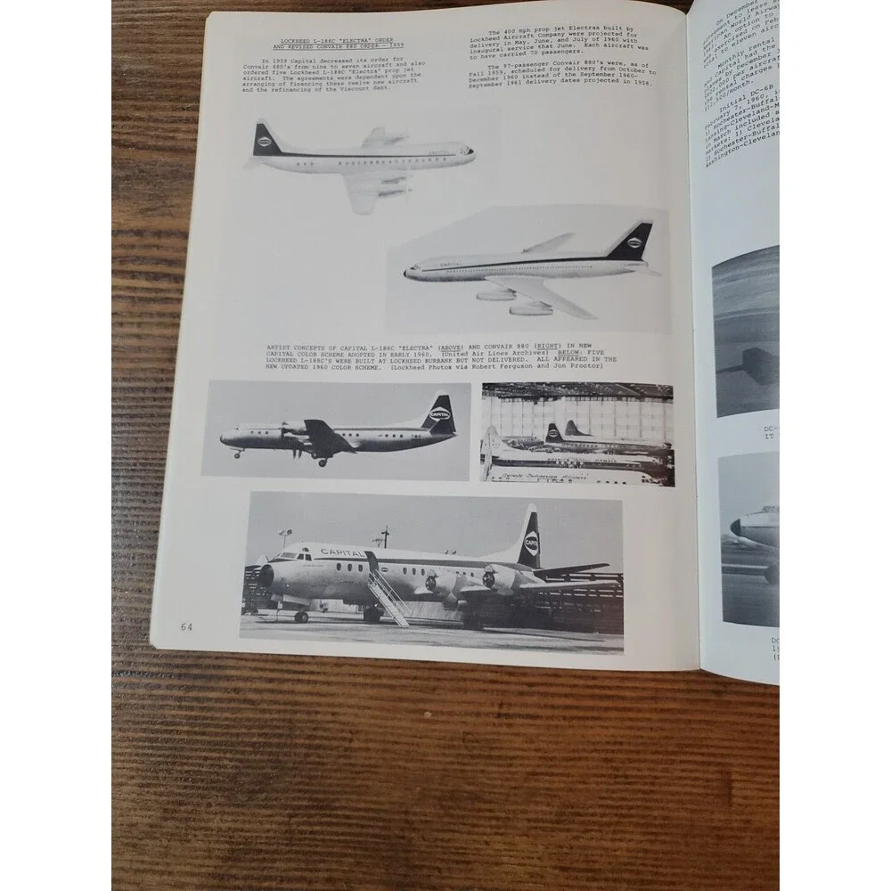 Signed George Cearley - Capital AirLines World's No.1 Prop Jet Airline